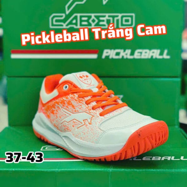 VHD SPORT | Official Site | Volleyball shoes 46 Alternative view of VHD Cabeto - Giày Pickleball 363 - Trắng Cam