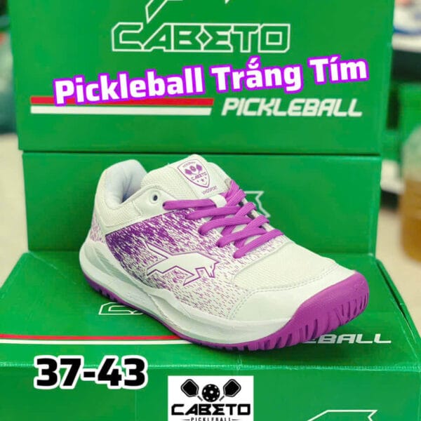 VHD SPORT | Official Site | Volleyball shoes 44 Alternative view of VHD Cabeto - Giày Pickleball 363 - Trắng Tím