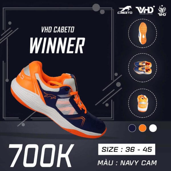 VHD CABETO – Giày Thể Thao Winner – Navy Cam